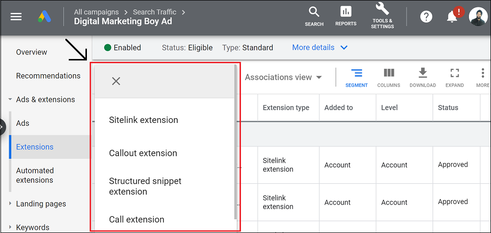 Ad Extensions