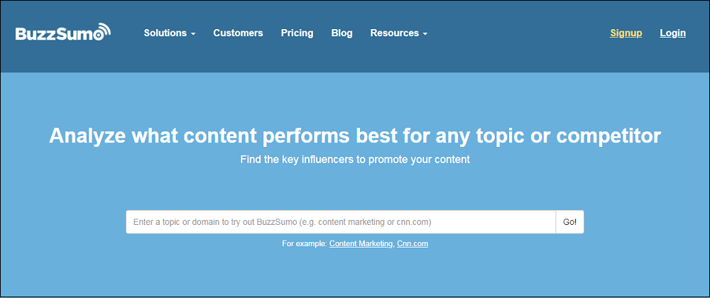 Buzzsumo Tool