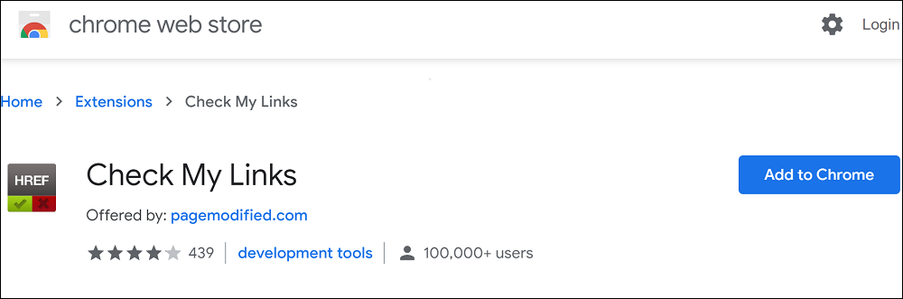 Check My Links Chrome Extension