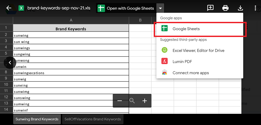 Convert your Excel File