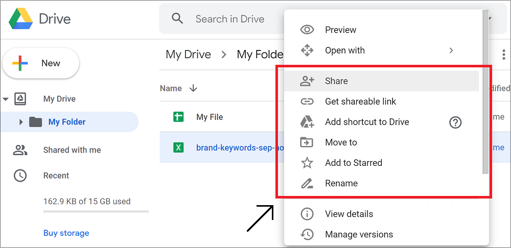 Other Features of Google Drive