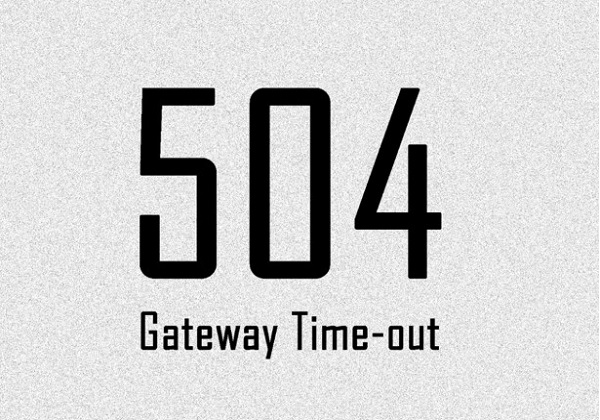 504 Gateway Timeout Error
