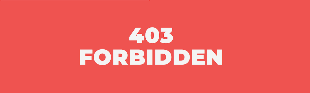 403 Forbidden HTTP Status