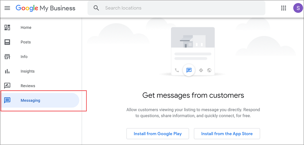 Google My Business Messaging