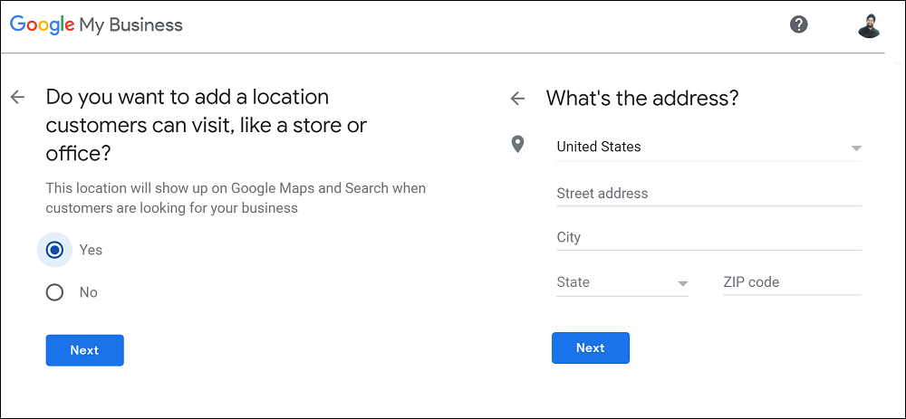 Google My Business Store