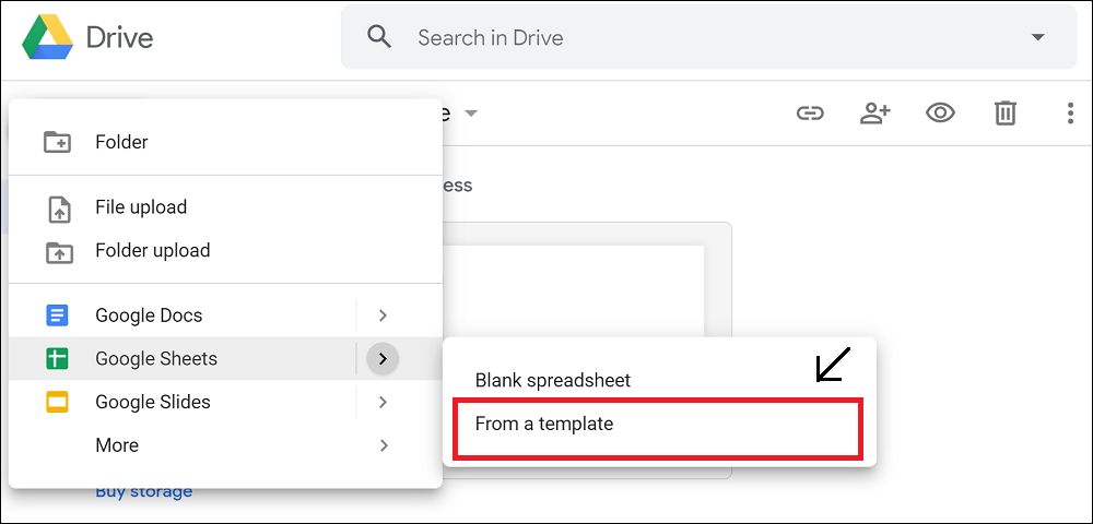 Google Drive Pre-designed Templates