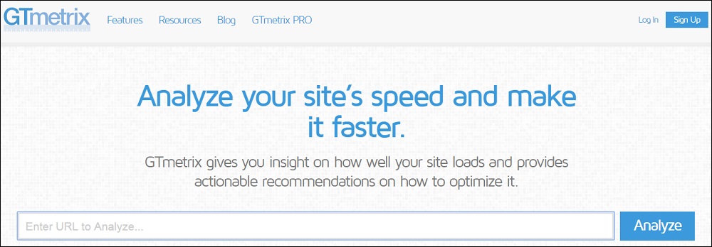 GTmetrix Speed Test Tool