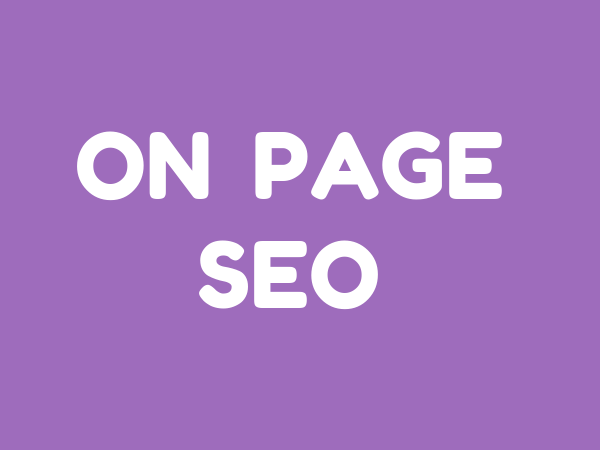 On Page SEO