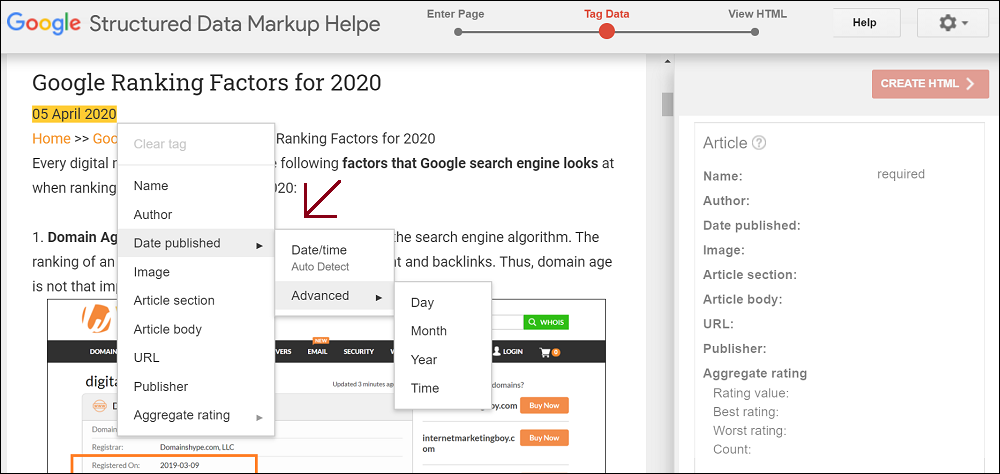 Create Microdata