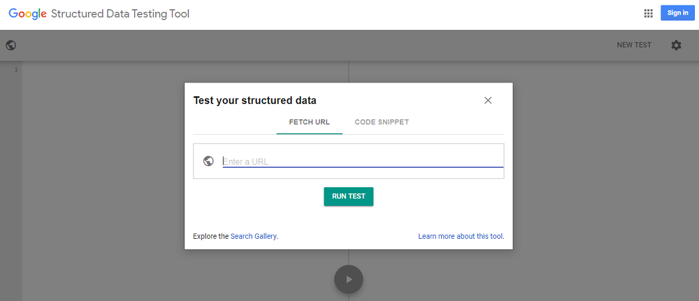 Structured Data Testing Tool